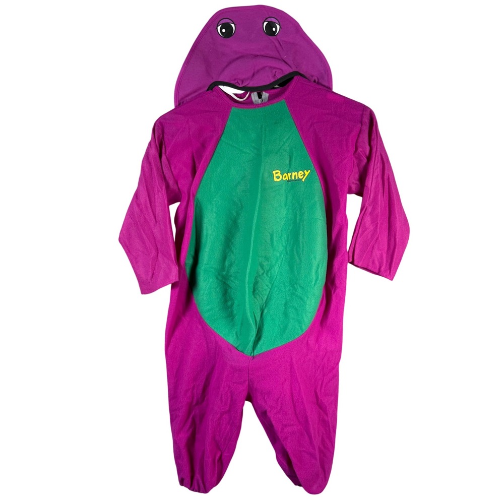 Collegeville Barney Dinosaur Costume Kids 2-3 Year Purple Green Vintage 1992 90s
